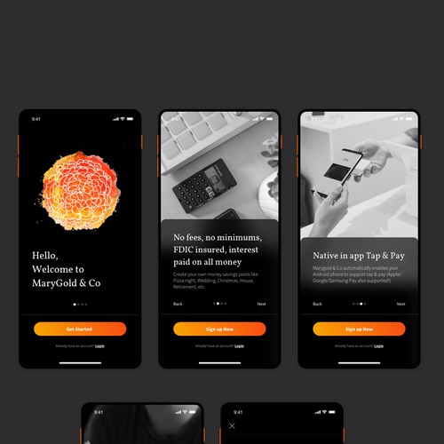 Onboarding app for marygold & co