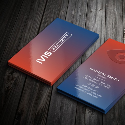 Business card design.