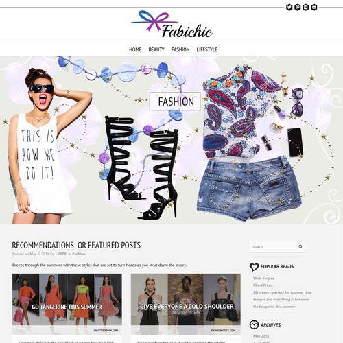 Fabichic - Fashion blog design