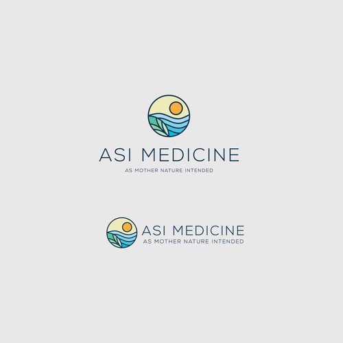 Natural logo for medical company