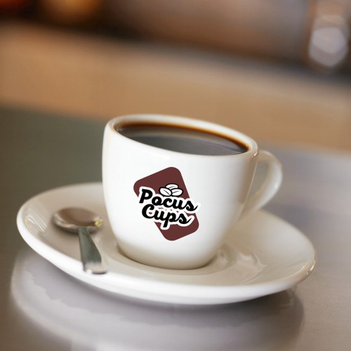 Pocus Cups logo design
