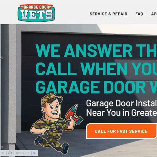 Within 10 days! Professional branded Wix hosted website for Garage Door Vets