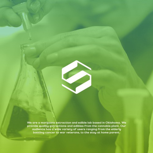 Modern, Minimalist and Powerful Logo for Marijuana Laboratory