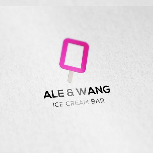 Logodesign for Ale & Wang Ice Cream Bar