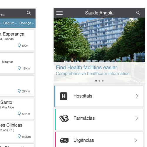 Health app for iOS (Saude Angola)