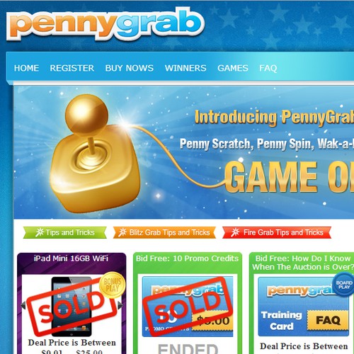 PennyGrab needs a new banner ad