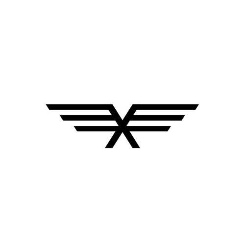 Flying X logo design