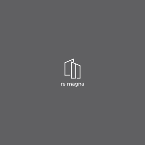 logo concept for re magna estate