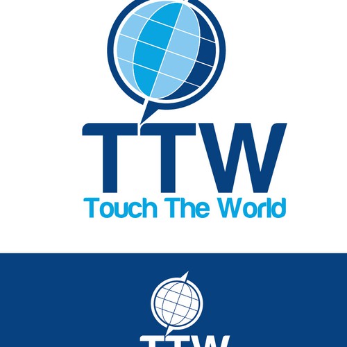 Touch The World Logo: Simple. Creative. Fresh.