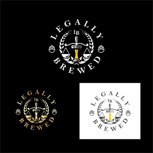 simple iconic beer logo design