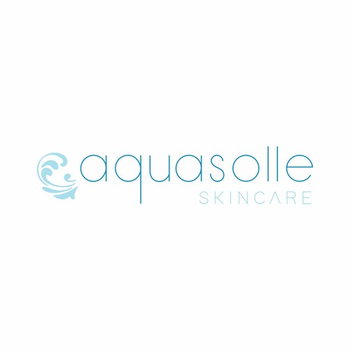 Clean logo design for anti-aging skincare brand