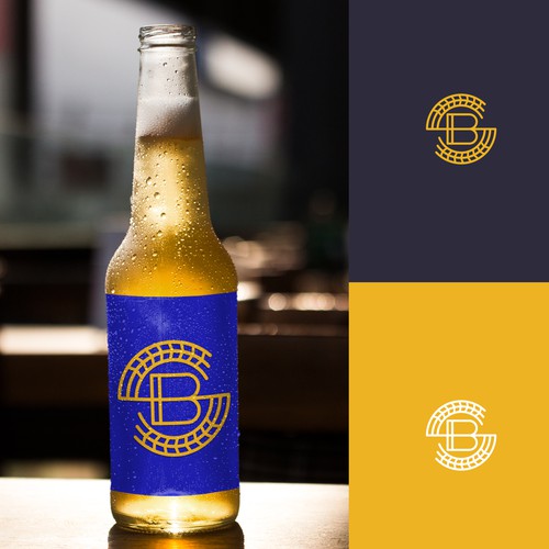 SB + Beer + Wheat - Logo Design