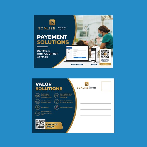 Dental Payment Solutions Postcard Design