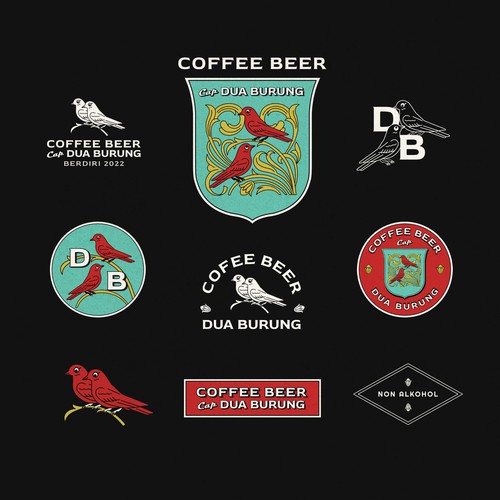 Two Birds Coffee Beer Logo