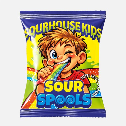 Fun and mischievous design for a sour treat