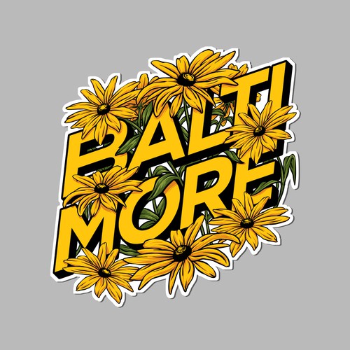 Baltimore Sticker Design 