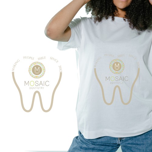 Design t-shirt for the anniversary of the dental office