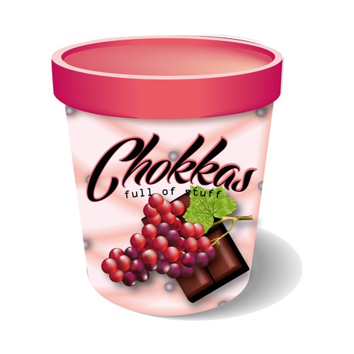 Ice cream label design