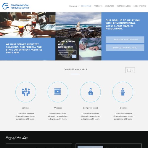 Modern website design