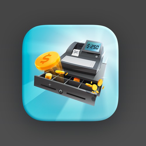 Cashier 3D App Icon