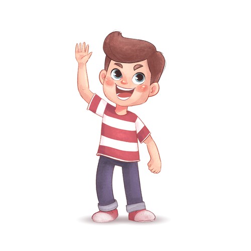 Cute Boy Character Design