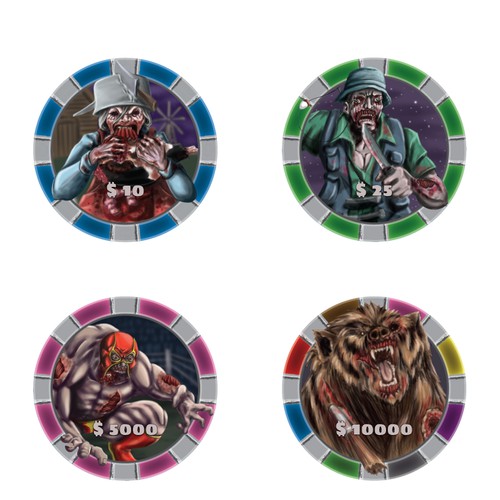 Poker zombie chips