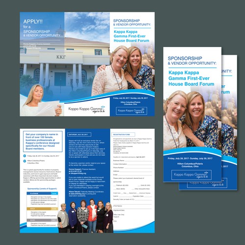 Tri-Fold-brochure for a sponsorship venture