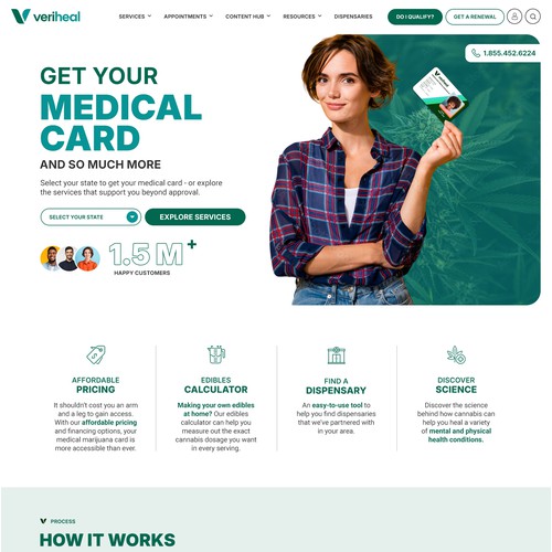 Modern Medical Cannabis Healthcare Website