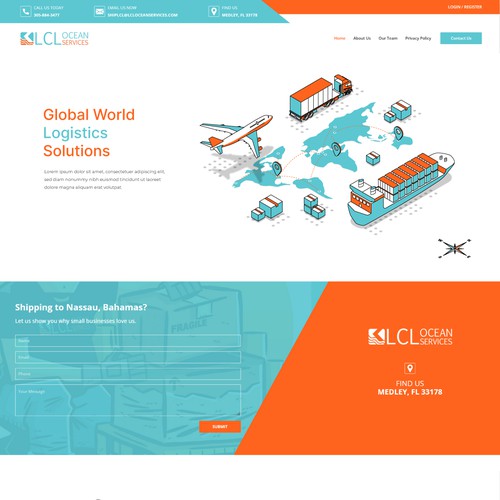 Logistic Isometric Illustration