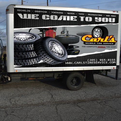 Carl's Mobile Tire Shop Vehicle Wrap