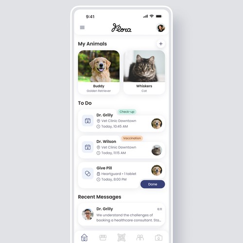 Mobile App Design for a Modern Pet Management Platform