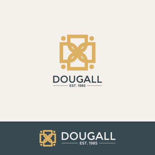 bold logo comcept for DOUGALL