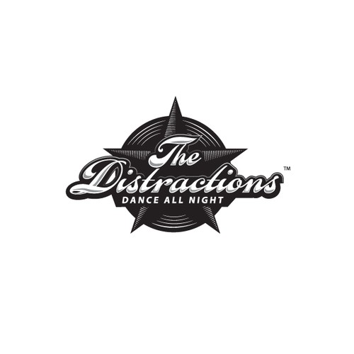 Logo for Party Band "The Distractions"