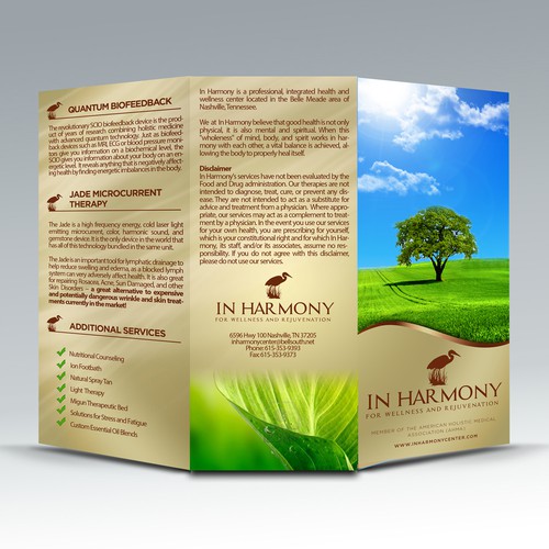 In Harmony needs a new brochure design