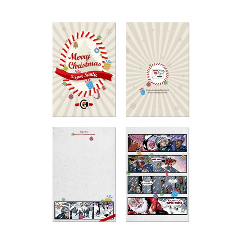 Create an Elegant Merry Christmas Card for Comic Greeting Cards