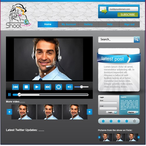 website design for Shoot Across The World