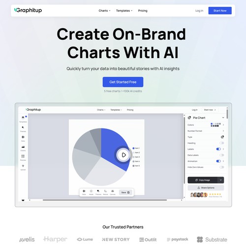Saas landing page design