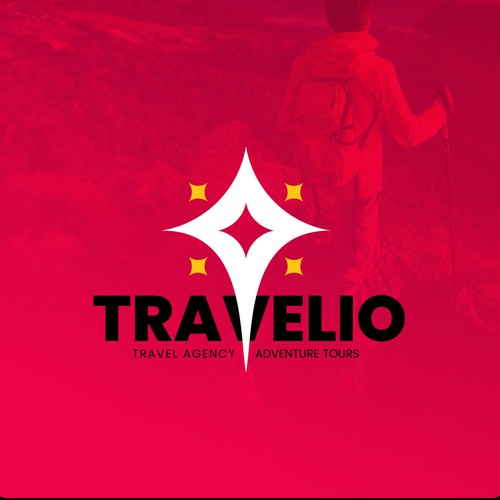 Travelio logo design
