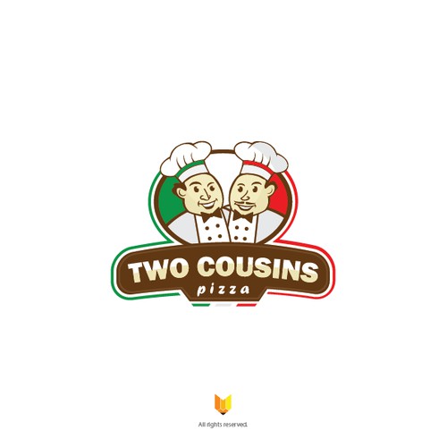 LOGO needed for TWO COUSINS PIZZA - be a part of pizza shop history