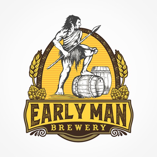 Create a logo and brand a new Brewery Startup in Colorado USA Early Man Brewery