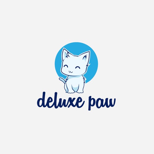 Cute cat logo entry for deluxe paw