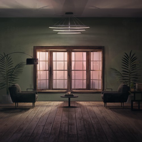 Room sunset - screen for video