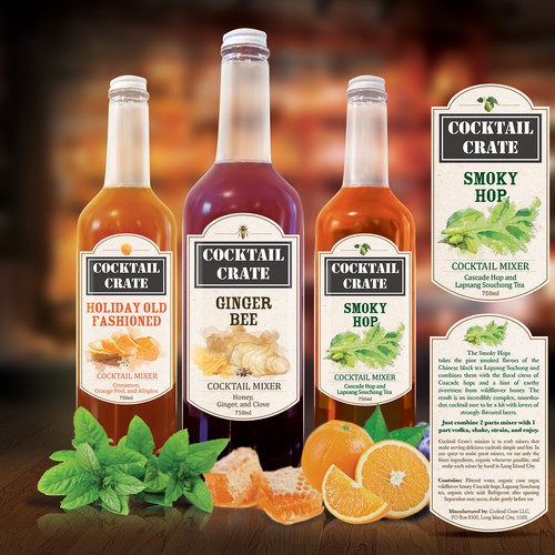 Product Labels for Cocktail Crate LLC