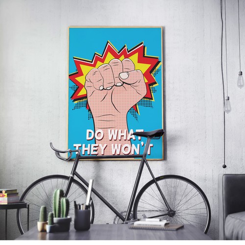 Pop-art poster design