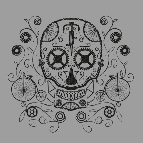 Bike Part Skull Design