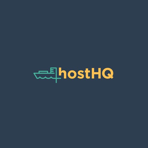 Minimal logo for a hosting company