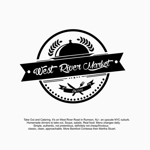 Western logo style for West River Market