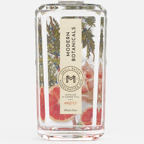 Logo & Packaging Design for Modern Botanicals Gin 