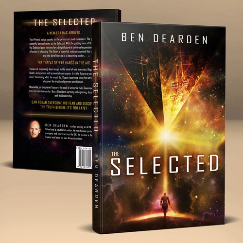 Book-cover design for a novel "SELECTED"