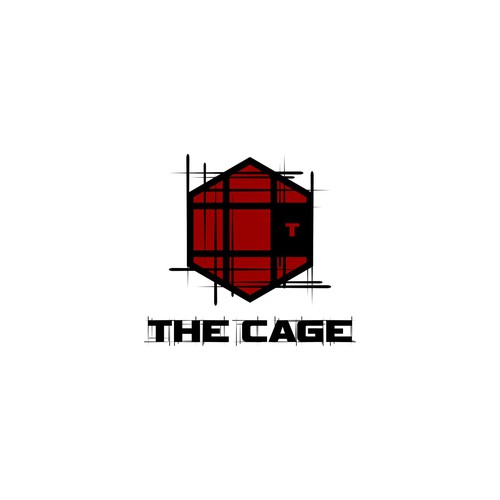 Create an illustration of a challenging fight cage